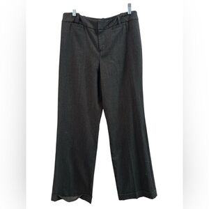 Black trouser straight leg dress pants